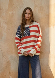 American Muse Flag Sweater - Westly