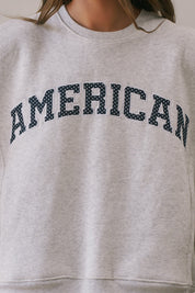 American Standard Oversized Graphic Sweatshirt - Westly