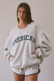 American Standard Oversized Graphic Sweatshirt - Westly