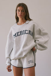 American Standard Oversized Graphic Sweatshirt - Westly