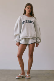 American Standard Oversized Graphic Sweatshirt - Westly
