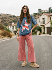 Americana Vintage Star Patch Tee - Westly