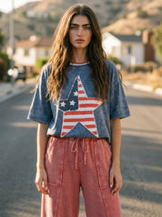 Americana Vintage Star Patch Tee - Westly