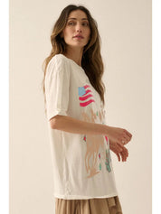 Americana Western Graphic Oversized Tee - Westly