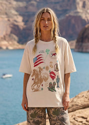 Americana Western Graphic Oversized Tee - Westly