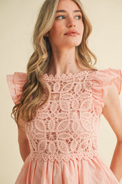 Amorette Flutter Sleeve Blouse - Westly