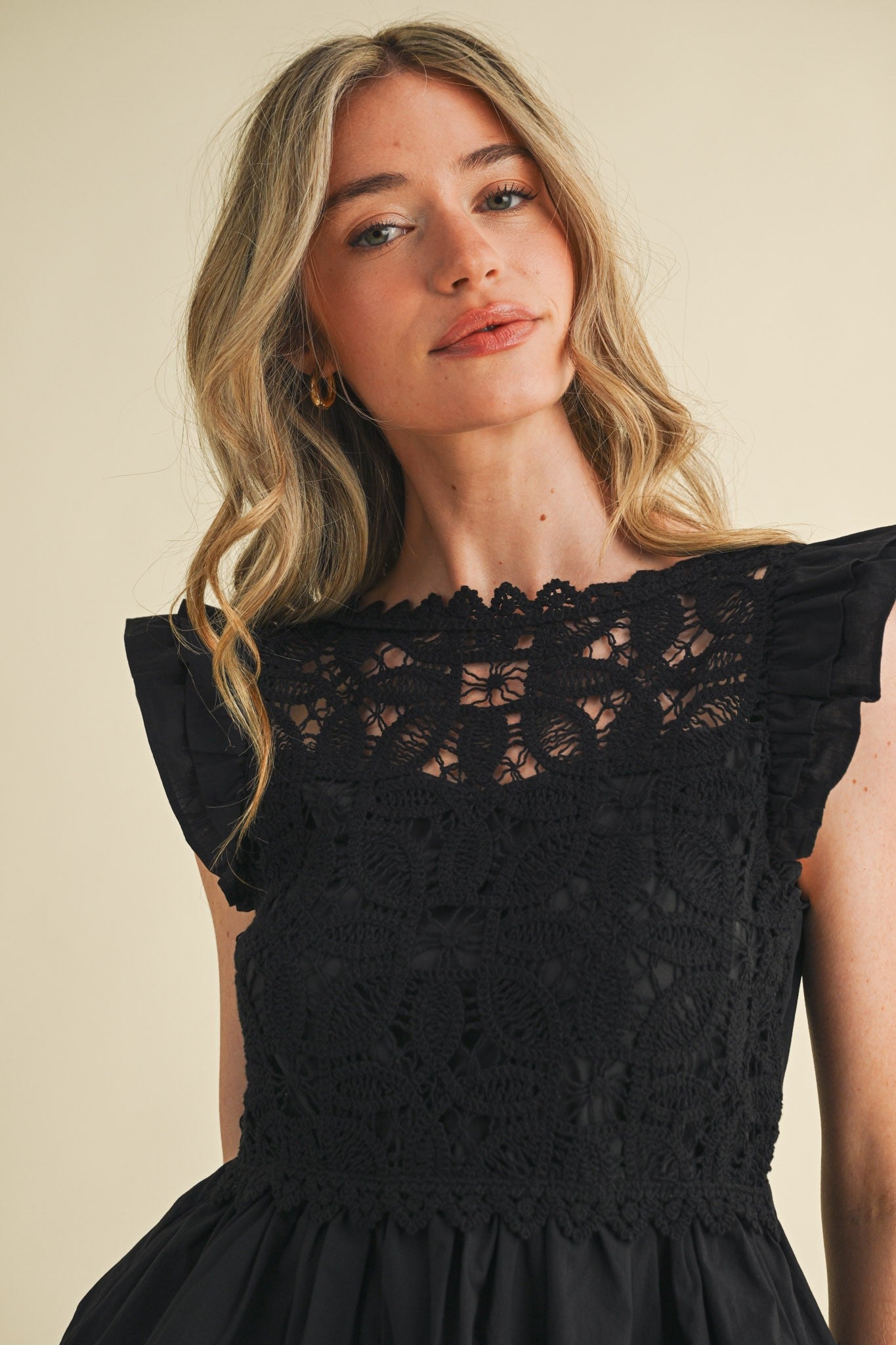 Amorette Flutter Sleeve Blouse - Westly