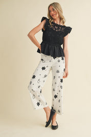 Amorette Flutter Sleeve Blouse - Westly