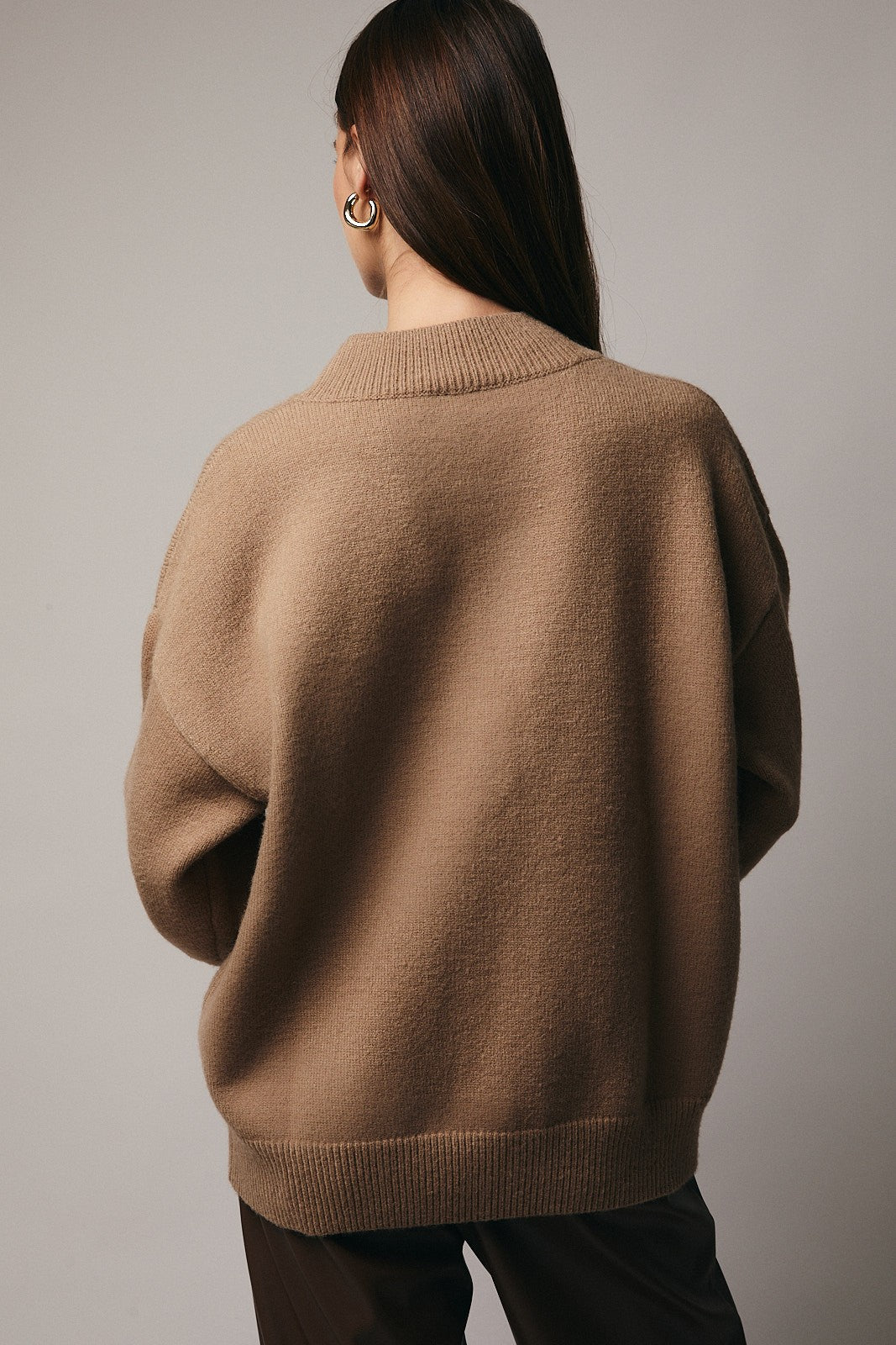 Aperitif Martini Mock Neck Sweater - Mocha