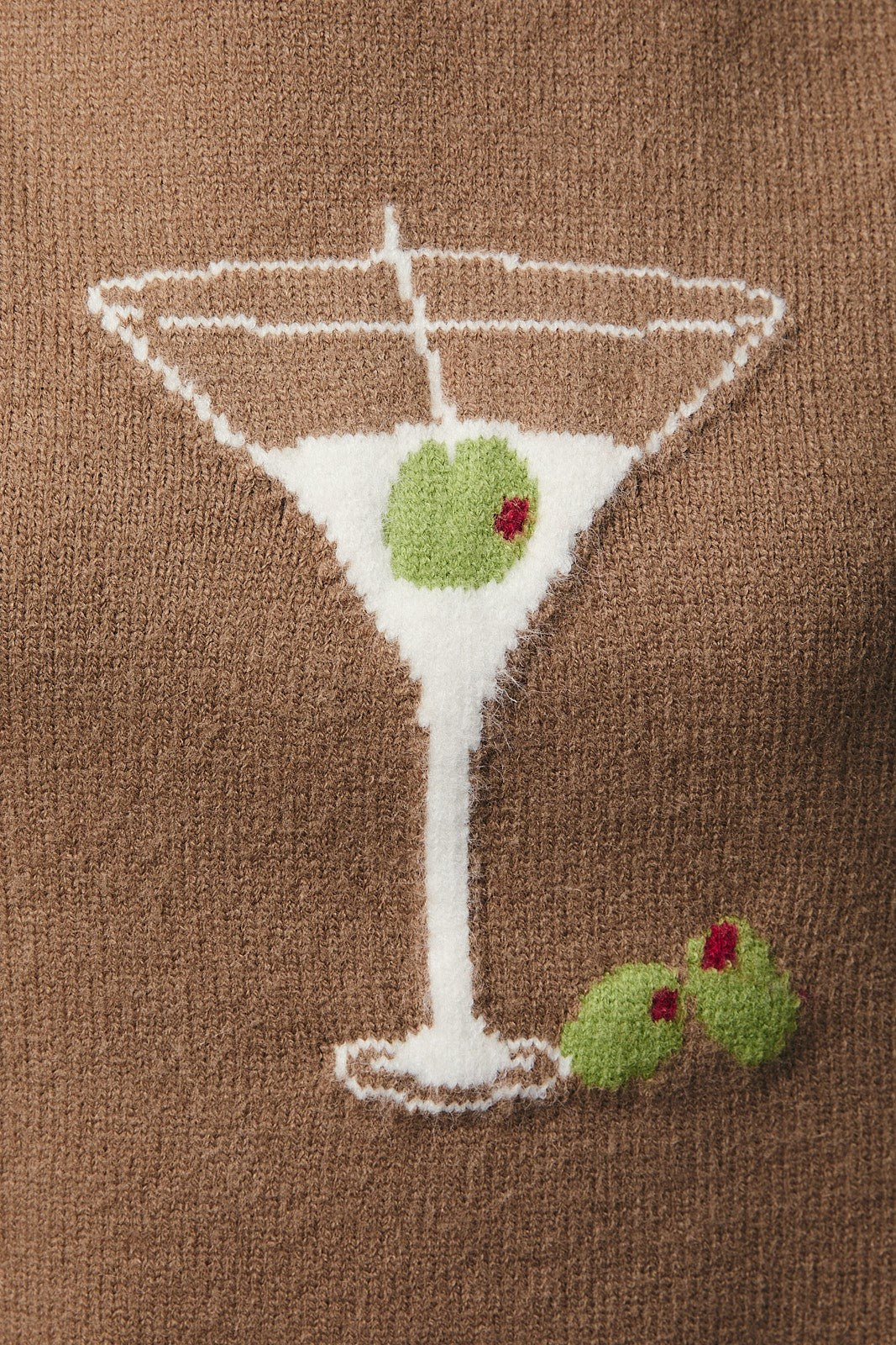 Aperitif Martini Mock Neck Sweater - Mocha