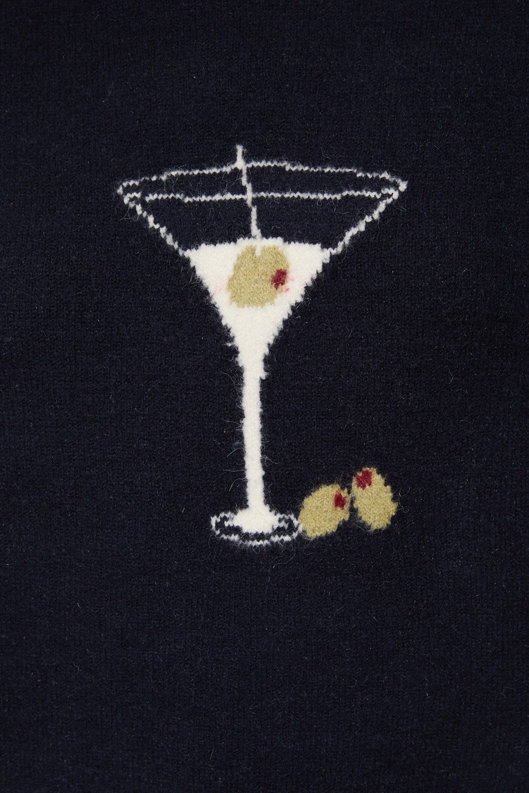 Aperitif Martini Mock Neck Sweater - Navy