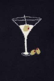 Aperitif Martini Mock Neck Sweater - Navy