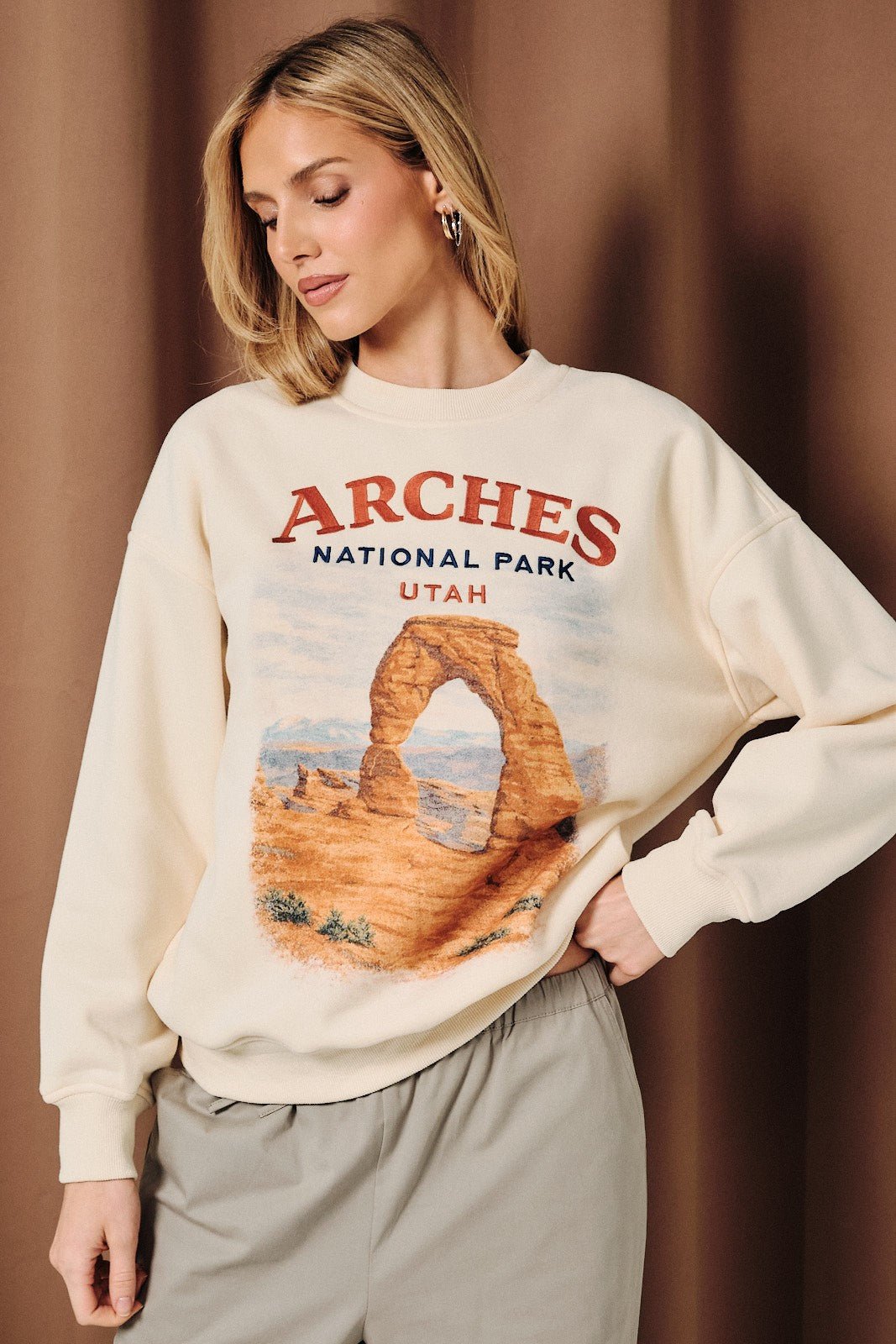 Arches Embroidered Graphic Sweatshirt - Westly