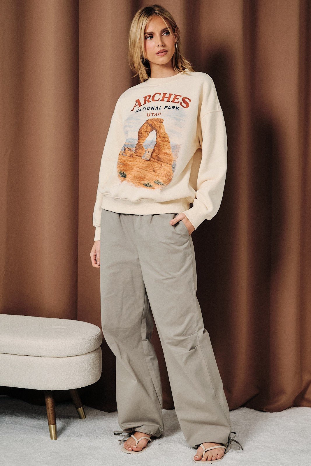 Arches Embroidered Graphic Sweatshirt - Westly