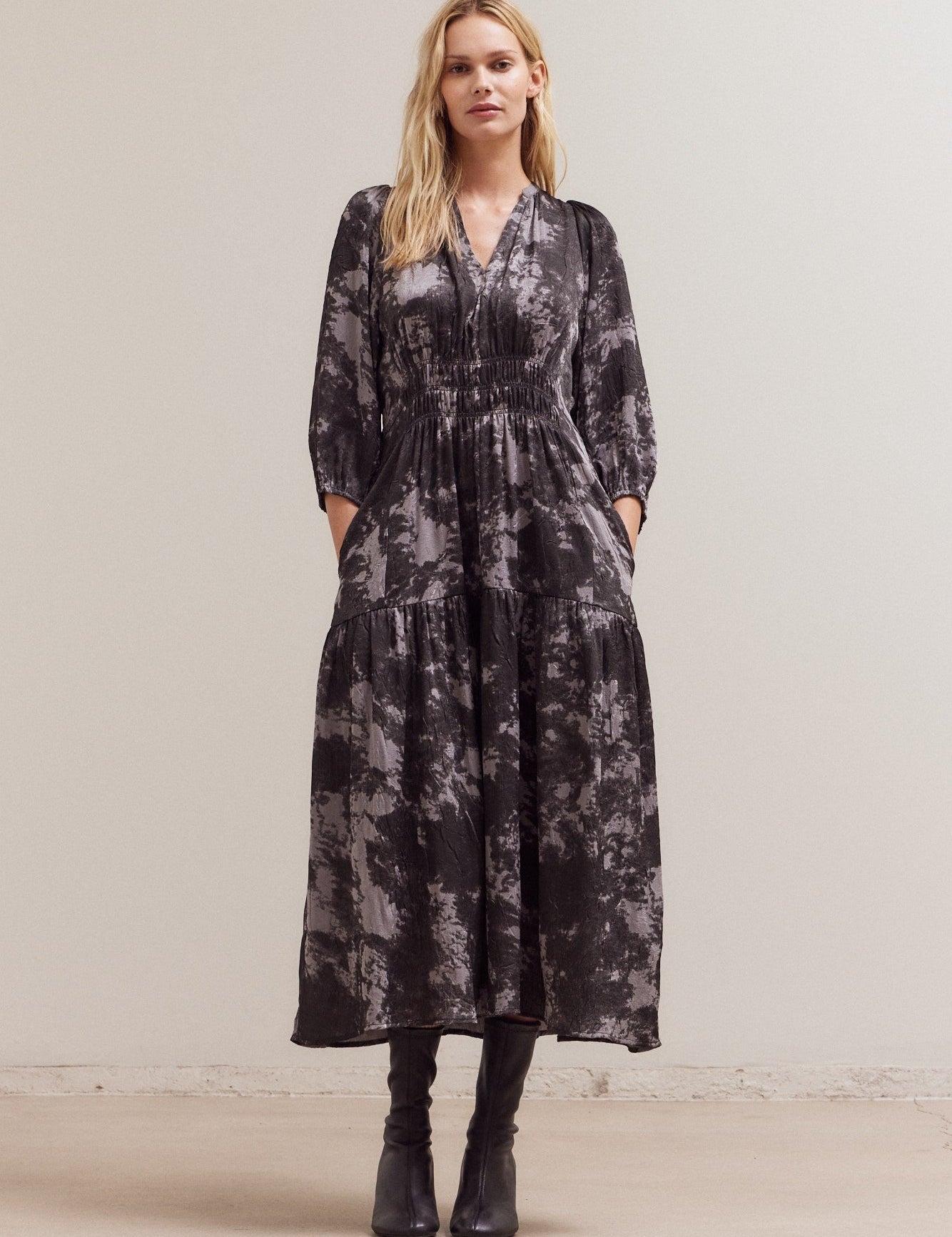 Art School Printed Midi Dress - Westly