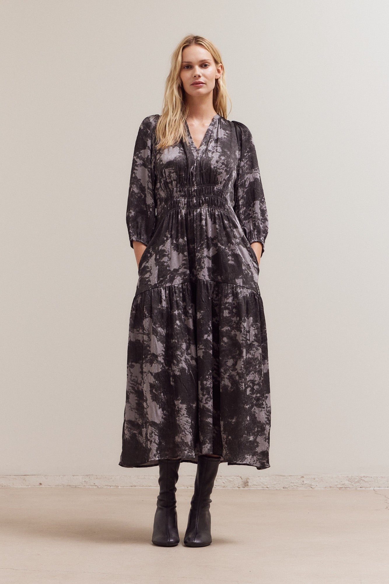 Art School Printed Midi Dress - Westly