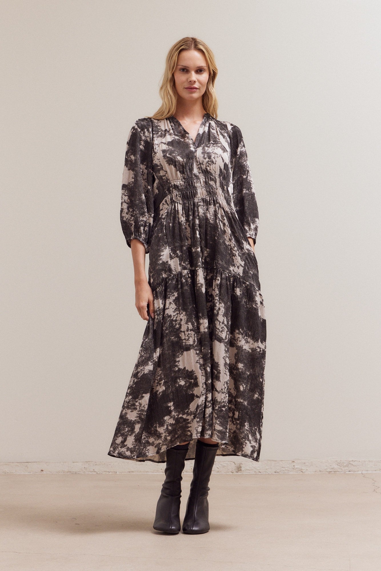 Art School Printed Midi Dress - Westly