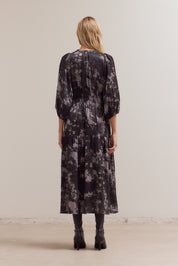 Art School Printed Midi Dress in Slate, photo 6