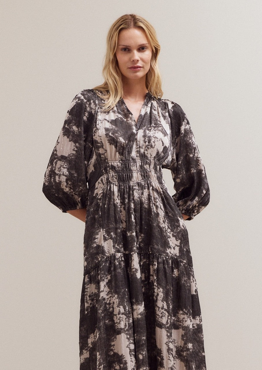 Art School Printed Midi Dress in Slate, photo 8