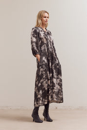 Art School Printed Midi Dress in Slate, photo 9