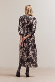 Art School Printed Midi Dress in Slate, photo 11