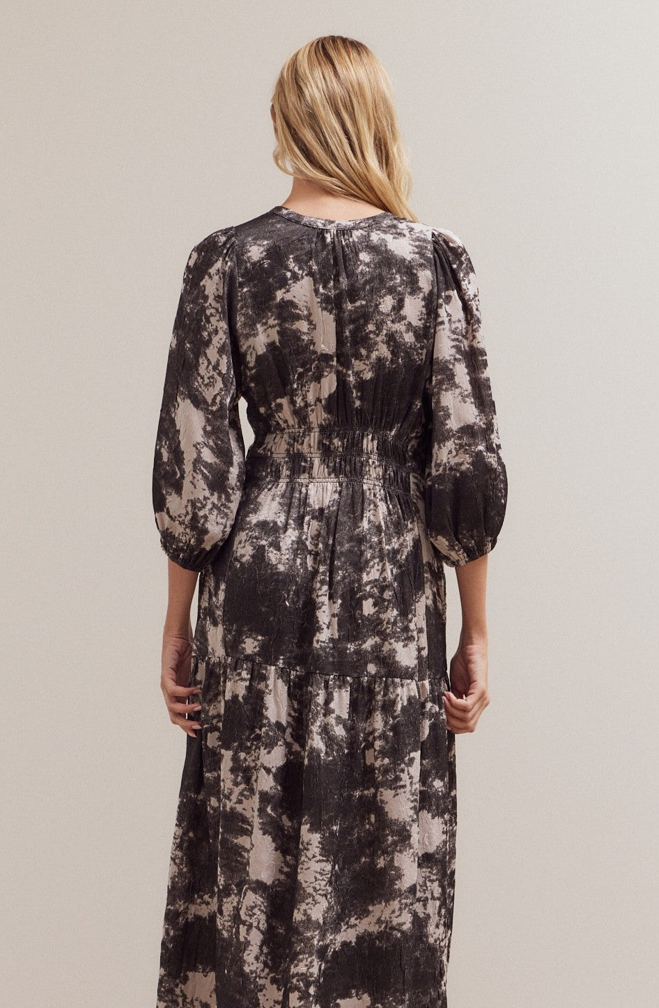 Art School Printed Midi Dress in Slate, photo 12