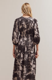 Art School Printed Midi Dress in Slate, photo 12