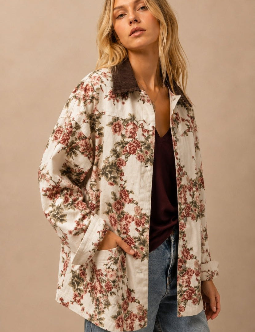 Ashland Vintage Floral Canvas Jacket - Westly