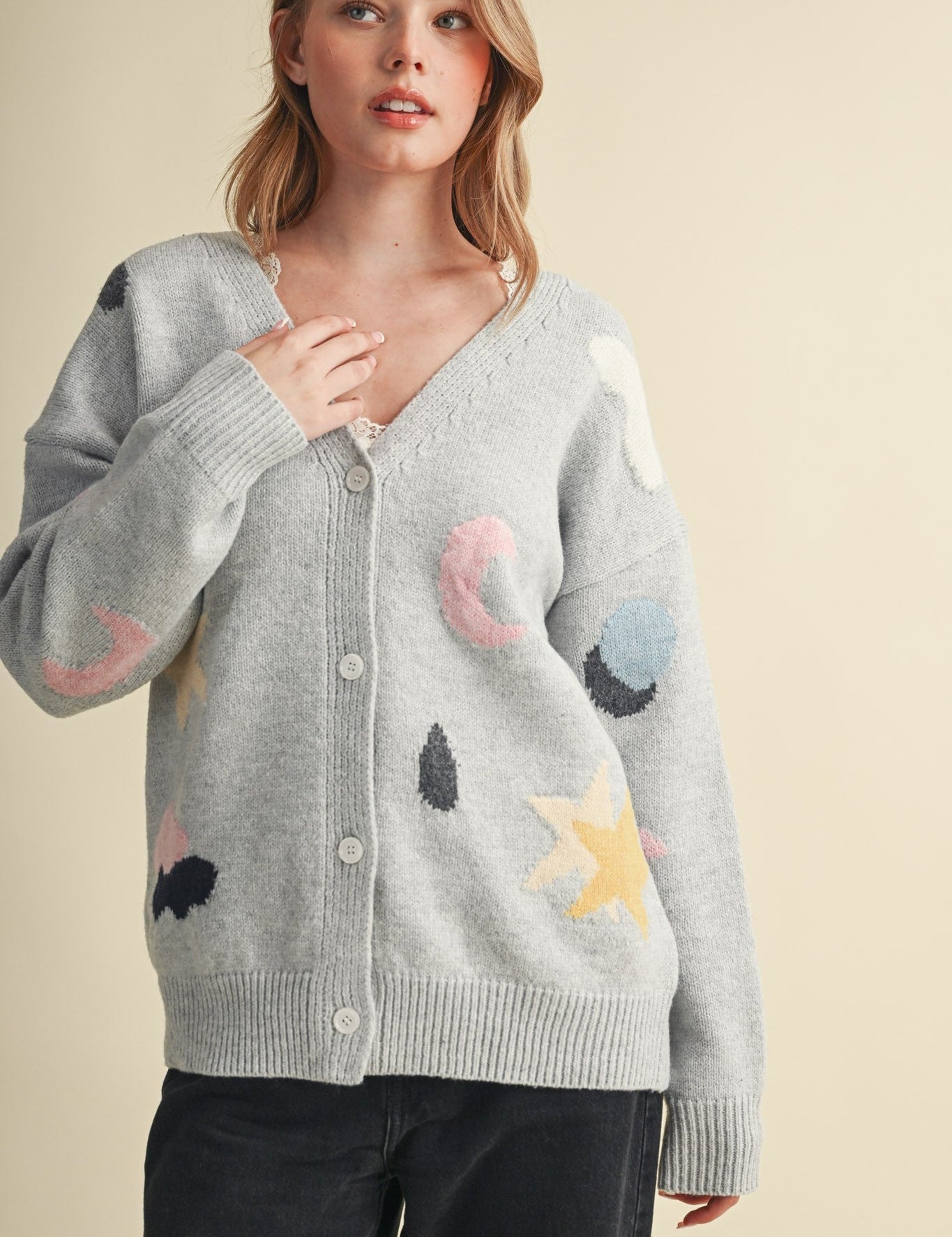 Astronomers Club Celestial Knit Cardigan - Westly