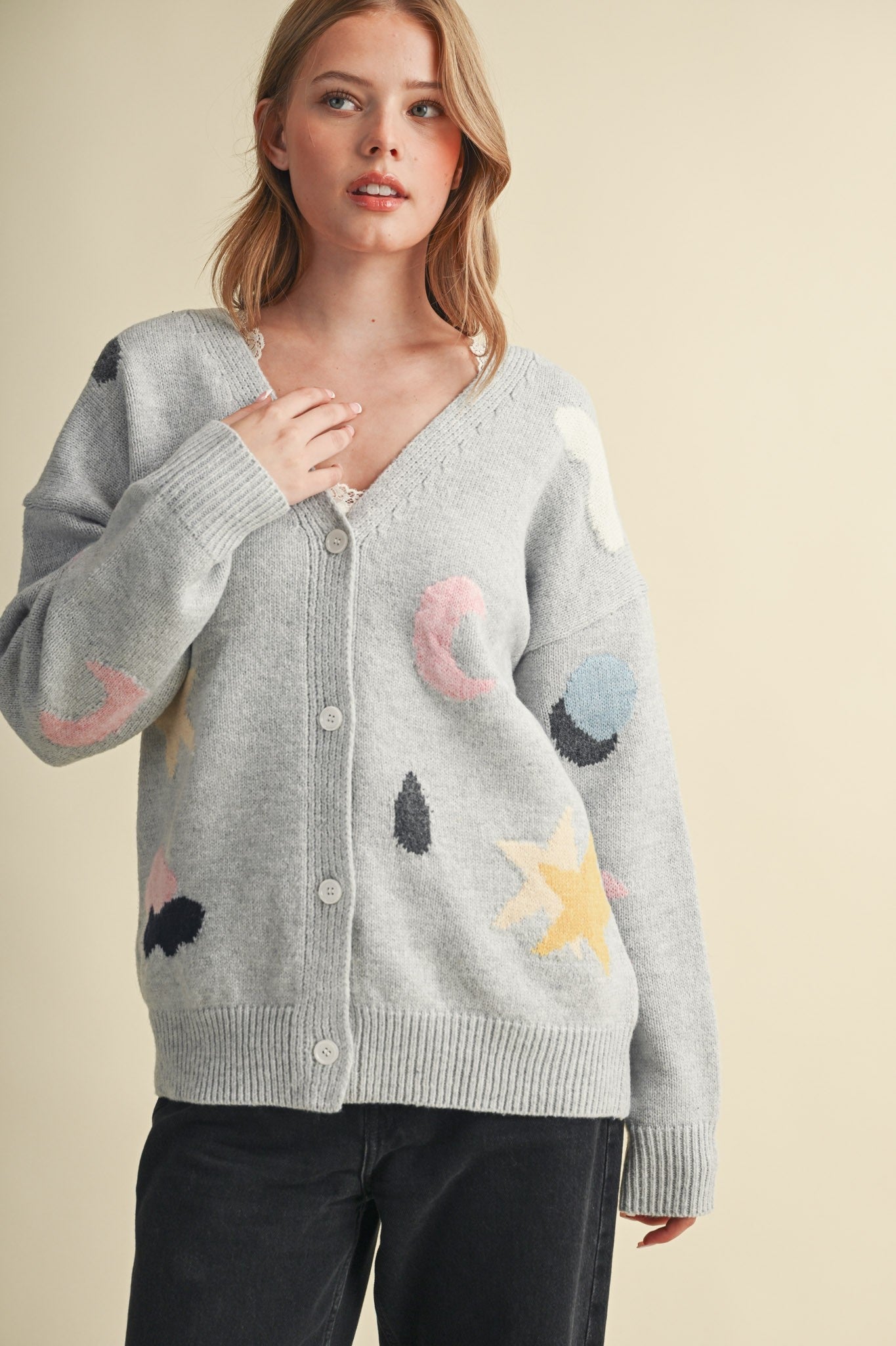 Astronomers Club Celestial Knit Cardigan - Westly