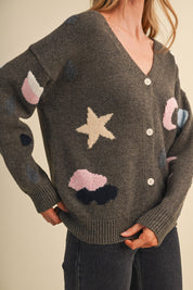 Astronomers Club Celestial Knit Cardigan - Westly