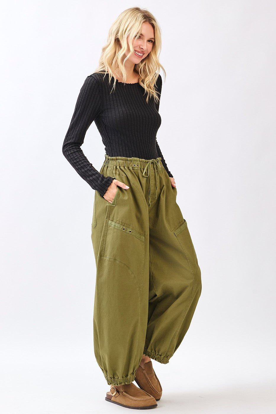 Atlas Twill Drop Pocket Parachute Pants - Westly