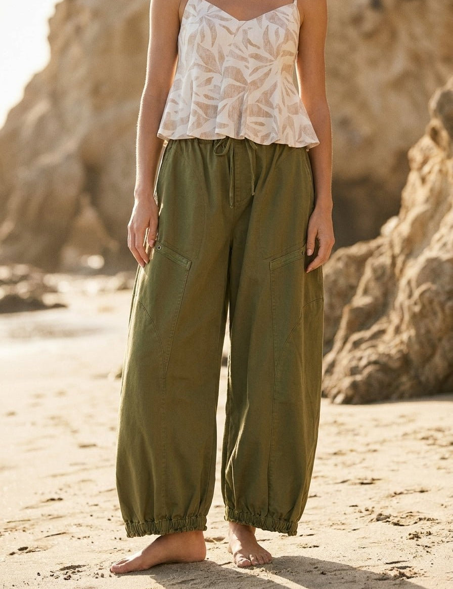 Atlas Twill Drop Pocket Parachute Pants - Westly