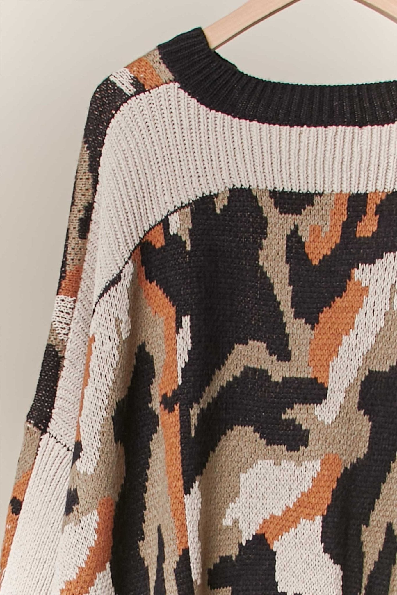 August Camouflage Knit Sweater - Westly
