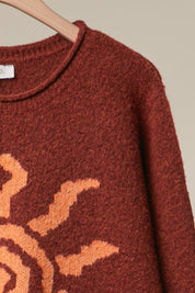 August Sun Embroidered Sweater - Westly