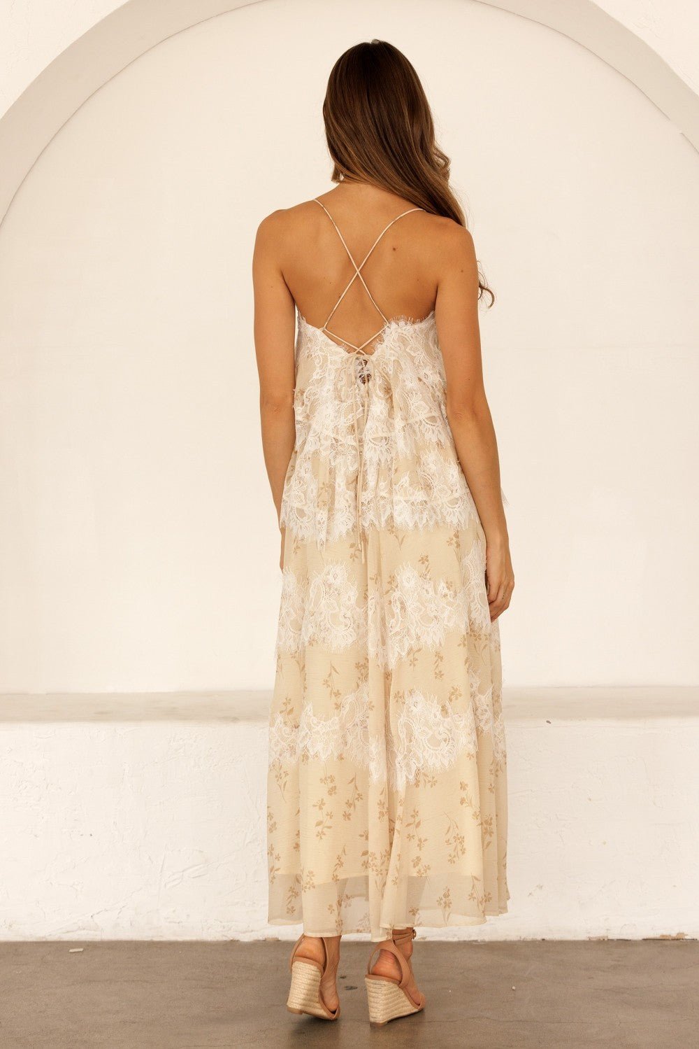 Aurelie Floral Lace Maxi Dress - Westly