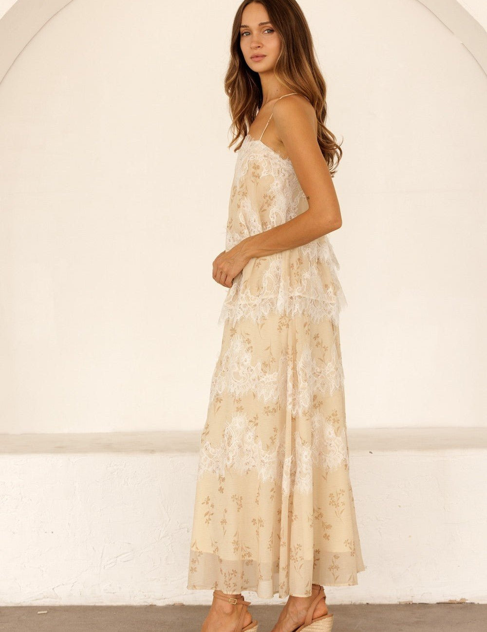 Aurelie Floral Lace Maxi Dress - Westly