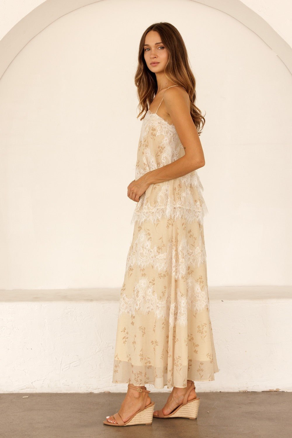 Aurelie Floral Lace Maxi Dress - Westly