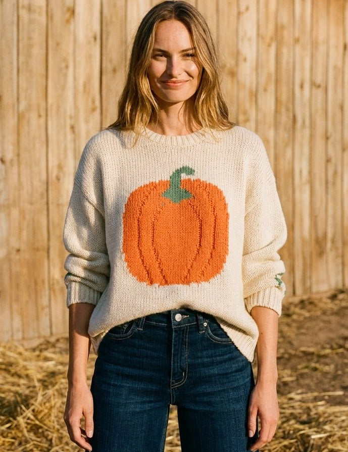 Autumn Acres Pumpkin Sweater - Westly