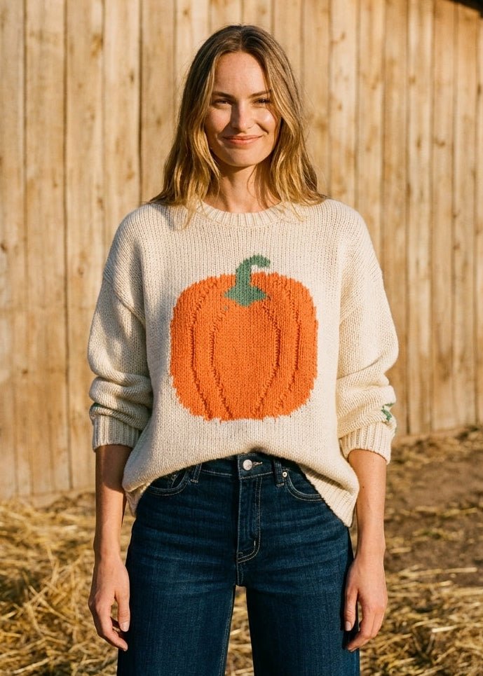 Autumn Acres Pumpkin Sweater - Westly