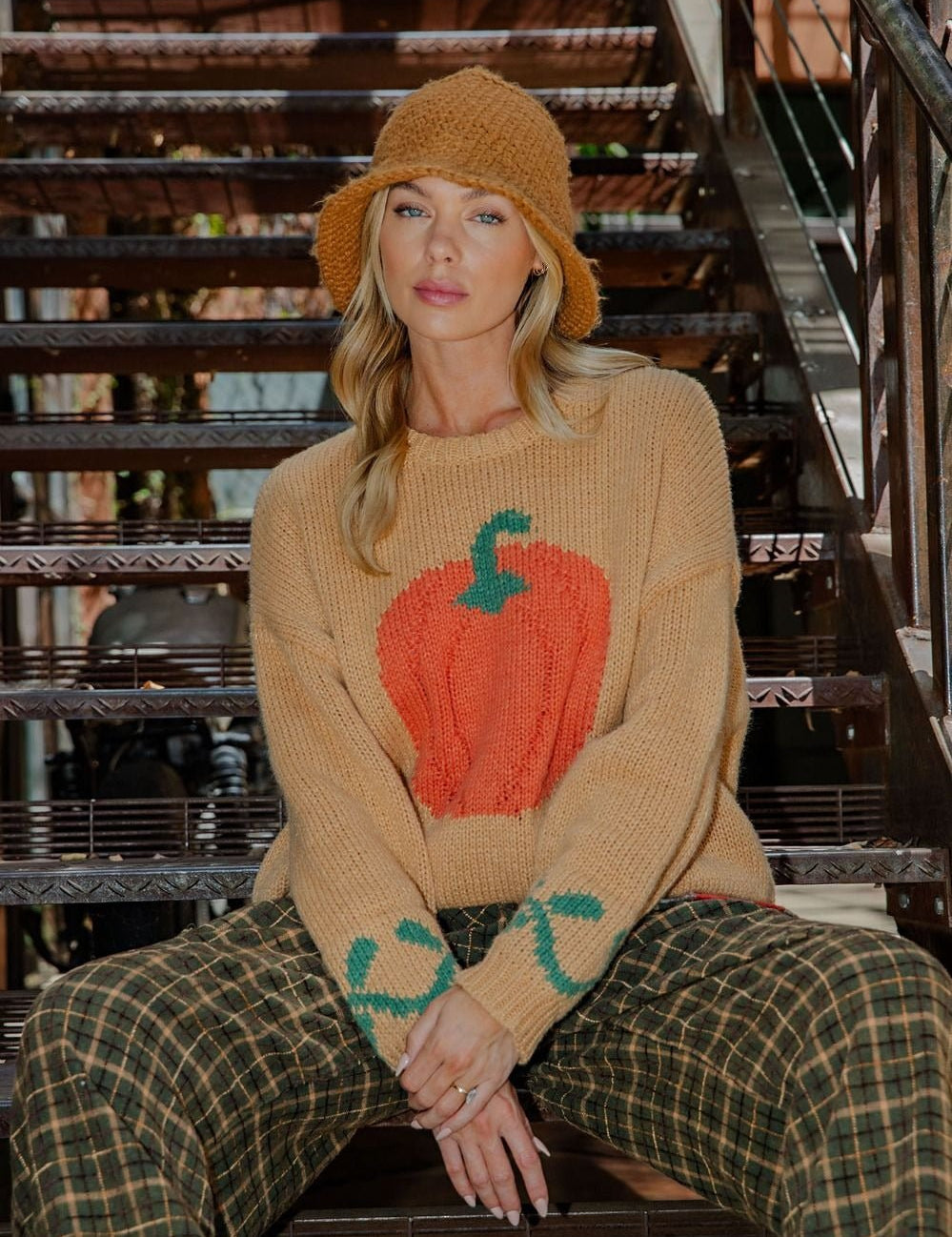 Autumn Acres Pumpkin Sweater - Westly