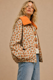 Autumn Daze Coruroy Jacket With Sherpa Collar - Westly