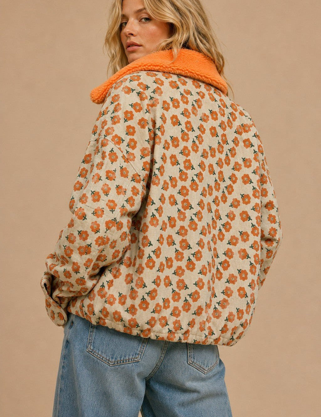 Autumn Daze Coruroy Jacket With Sherpa Collar - Westly