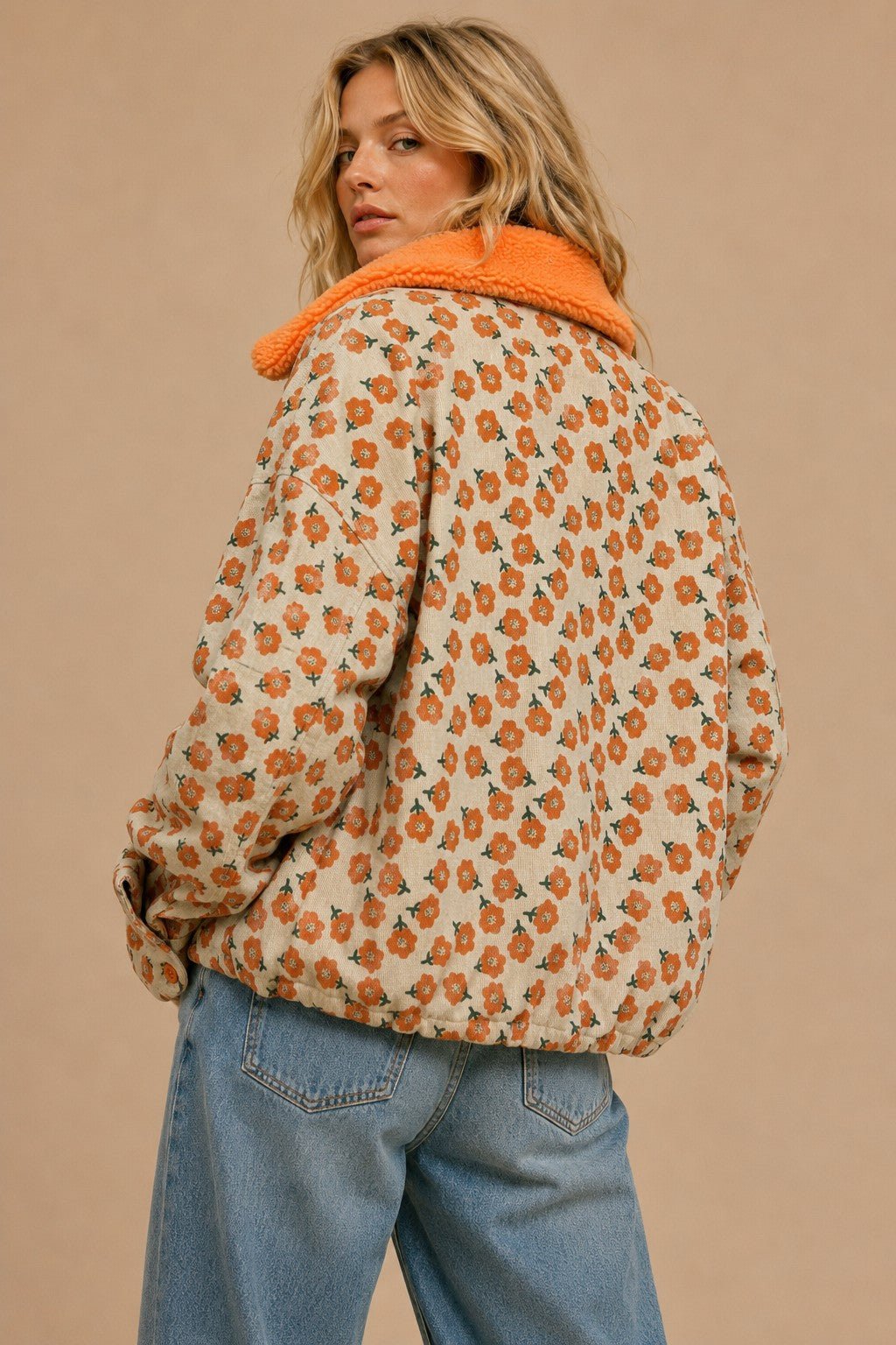Autumn Daze Coruroy Jacket With Sherpa Collar - Westly