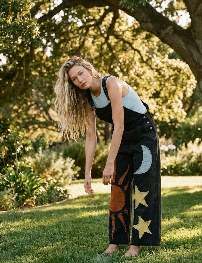 Autumn Solstice Patchwork Overalls - Westly