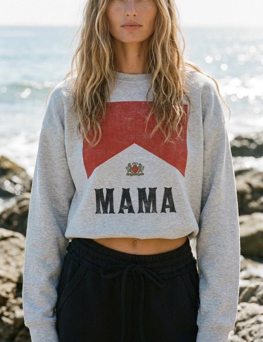 Badass Mama Oversized Graphic Sweatshirt - Westly