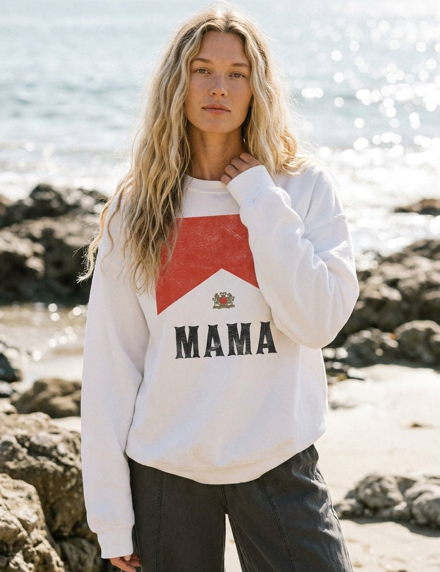 Badass Mama Oversized Graphic Sweatshirt - Westly