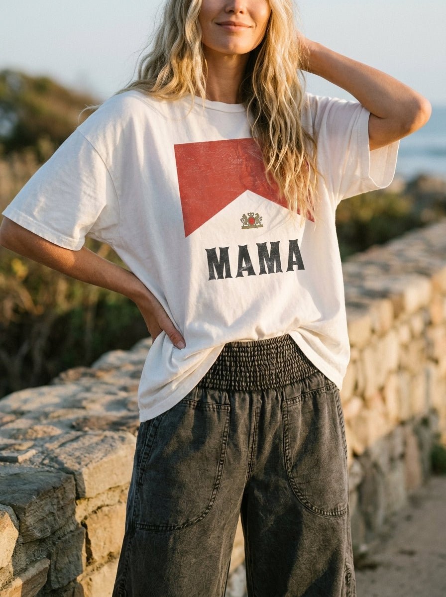 Badass Mama Oversized Graphic Tee - Westly