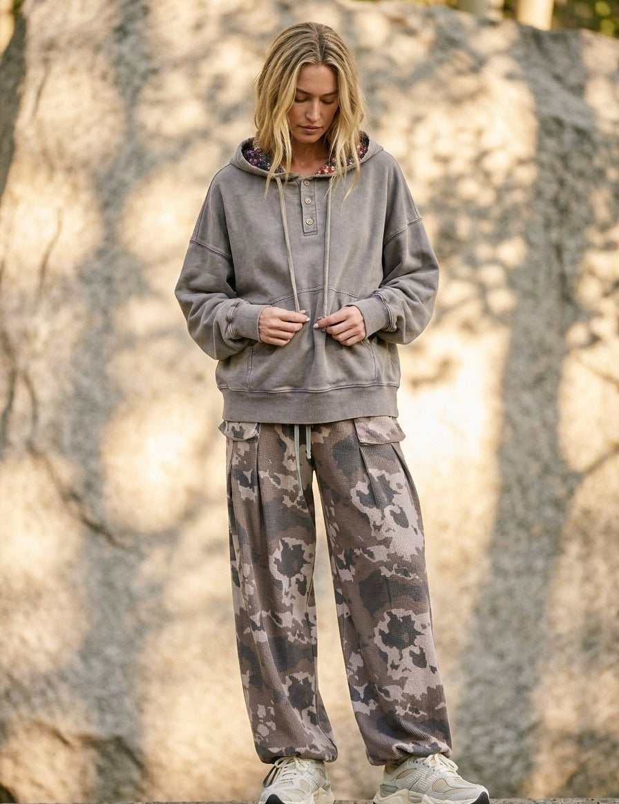 Badlands Camo Thermal Washed Cargo Pants - Westly