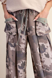 Badlands Camo Thermal Washed Cargo Pants - Westly